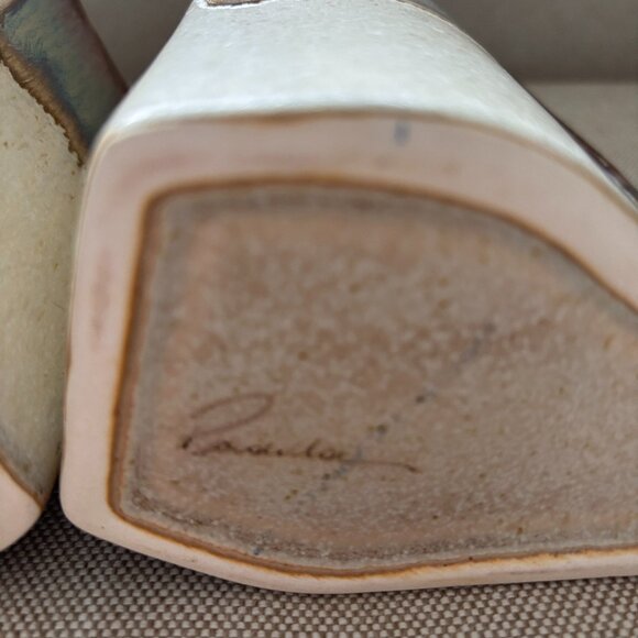 Vintage Rodolfo Padilla Stoneware Mugs Handmade Vintage Set of 2 - Picture 9 of 11